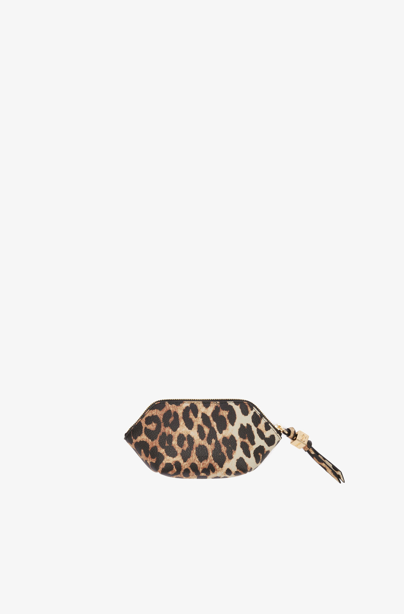 Bou Coin Purse, Recycled Polyester, in colour Almond Milk - 2 - GANNI