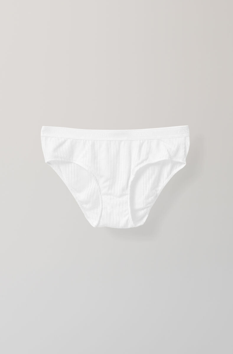 Kershaw Panties, Cotton, in colour Bright White - 1 - GANNI