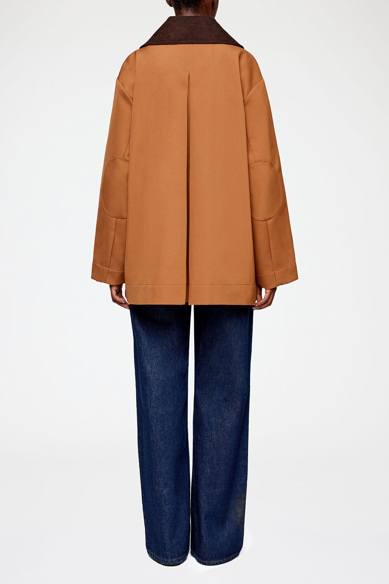 Cinnamon Swirl Jacket in Brown Twill | GANNI (Global) CA