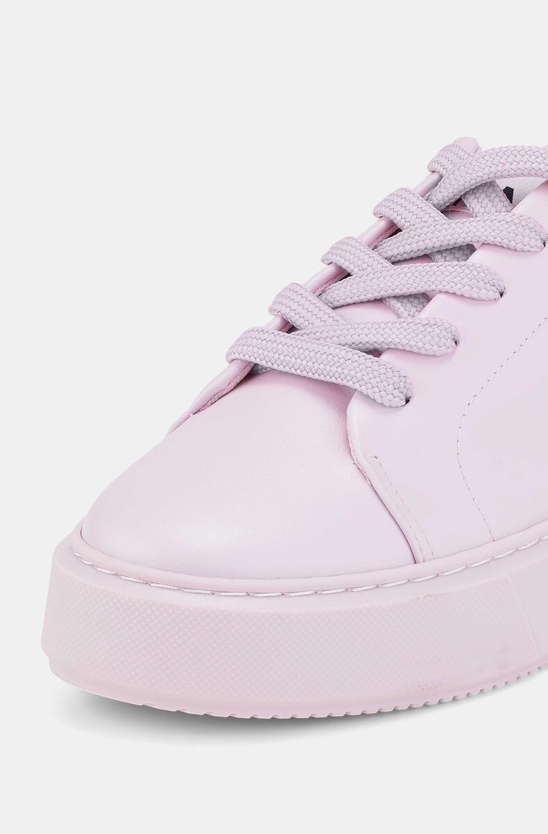 Sporty Sneakers, Vegan Leather, in colour Pale Lilac - 3 - GANNI