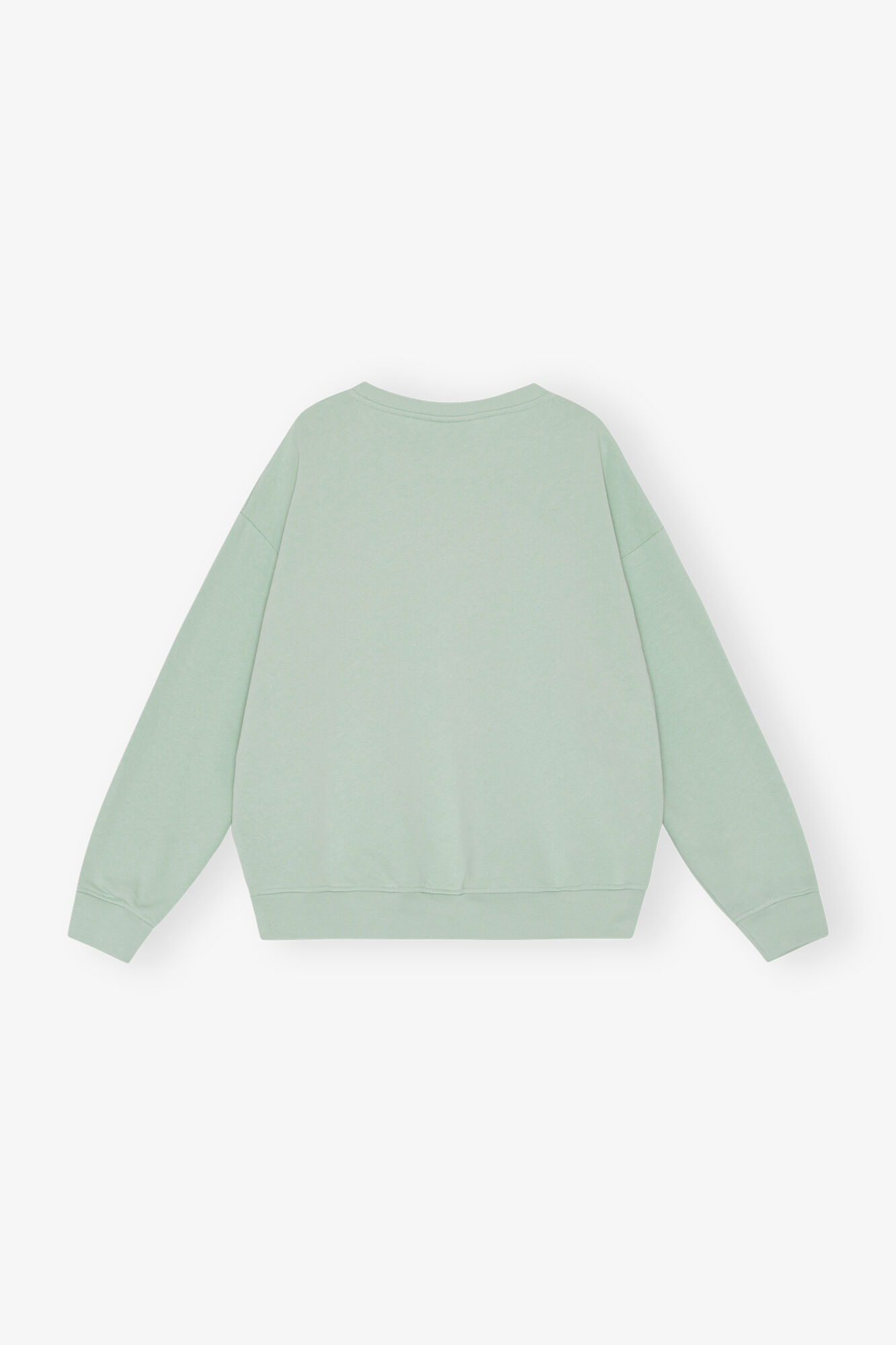 Mint Green Isoli Oversized Sweatshirt, Cotton, in colour Aqua Foam - 2 - GANNI