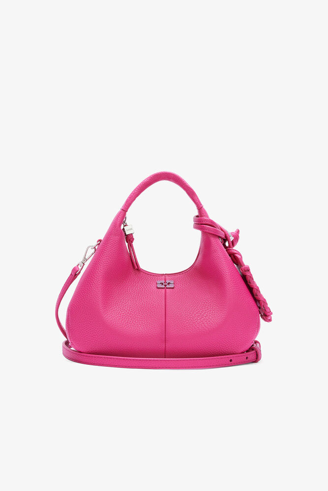 Mini Hobo Bag in Pink, Cabaret