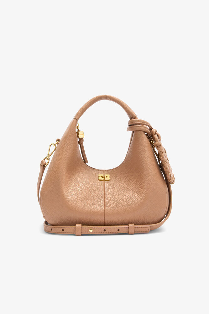 Mini Hobo Bag in Brown, Tawny Birch