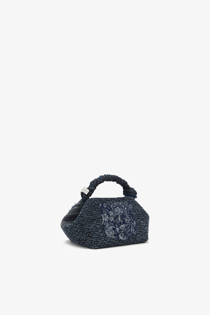 Small Bou Bag in Denim, Organic Cotton, in colour Rinse - 2 - GANNI
