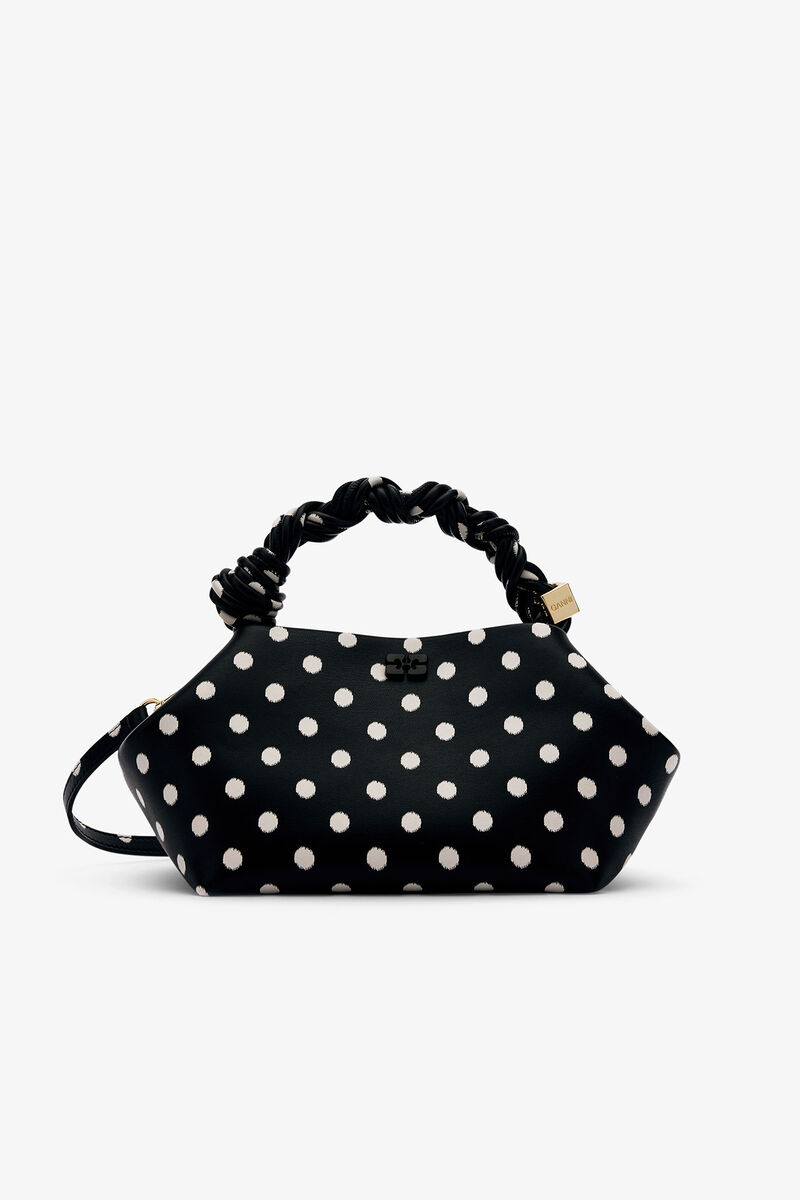 Polka-Dot Small Bou Bag, in colour Black - 1 - GANNI