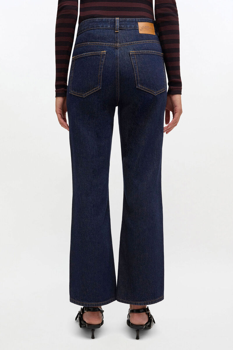 Dark Rinse Betzy Jeans, Organic Cotton, in colour Rinse - 3 - GANNI