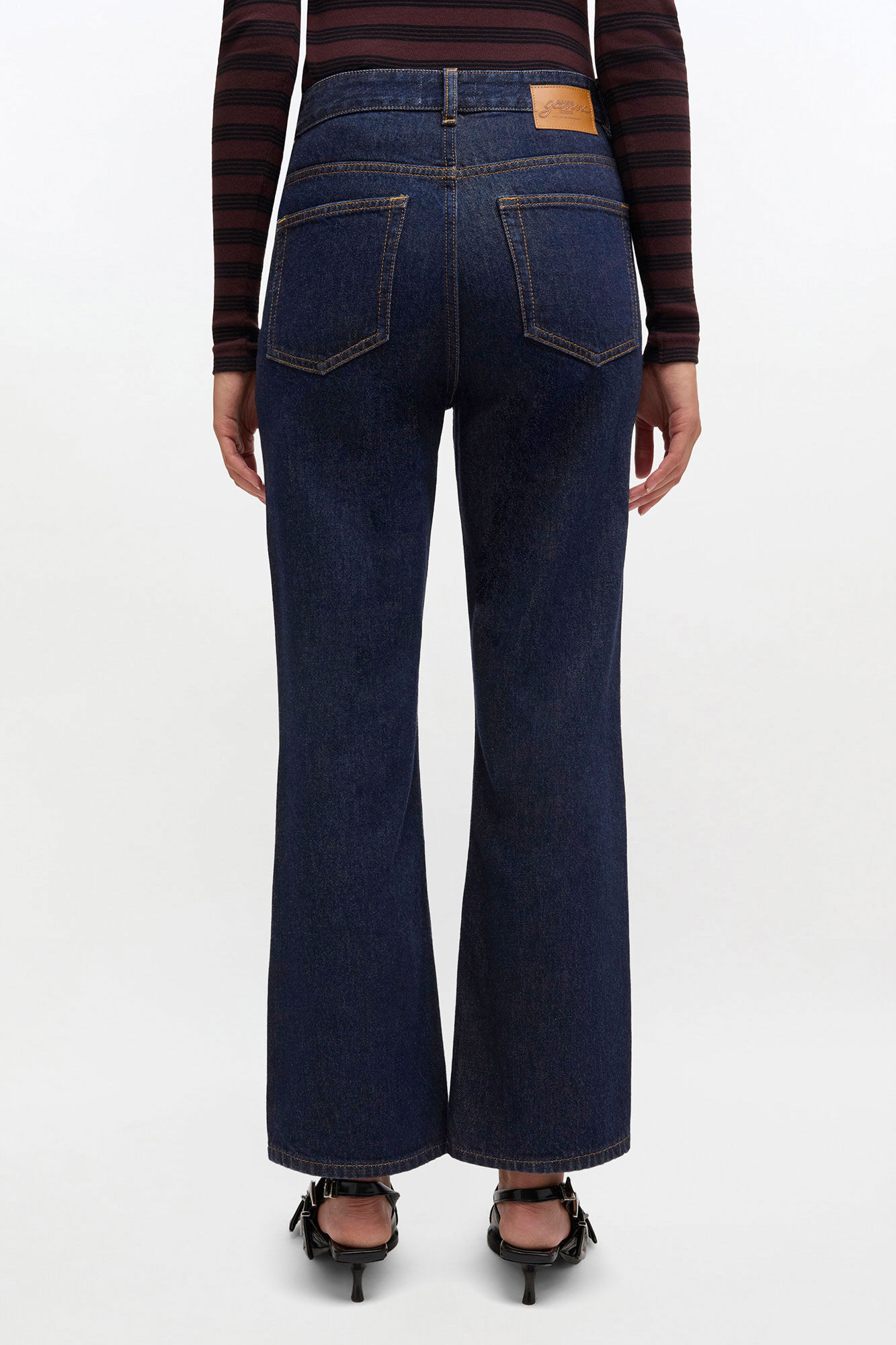 Dark Rinse Betzy Jeans, Organic Cotton, in colour Rinse - 3 - GANNI