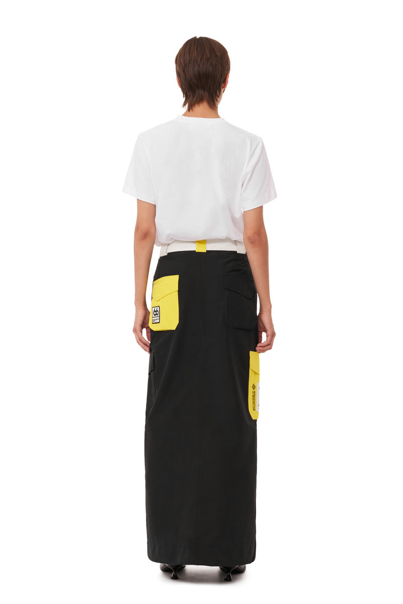 GANNI x 66°North Kria Long Skirt, Recycled Polyester, in colour Black - 2 - GANNI