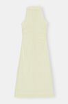 Seersucker ärmlös midiklänning, Cotton, in colour Stripe Flan - 2 - GANNI