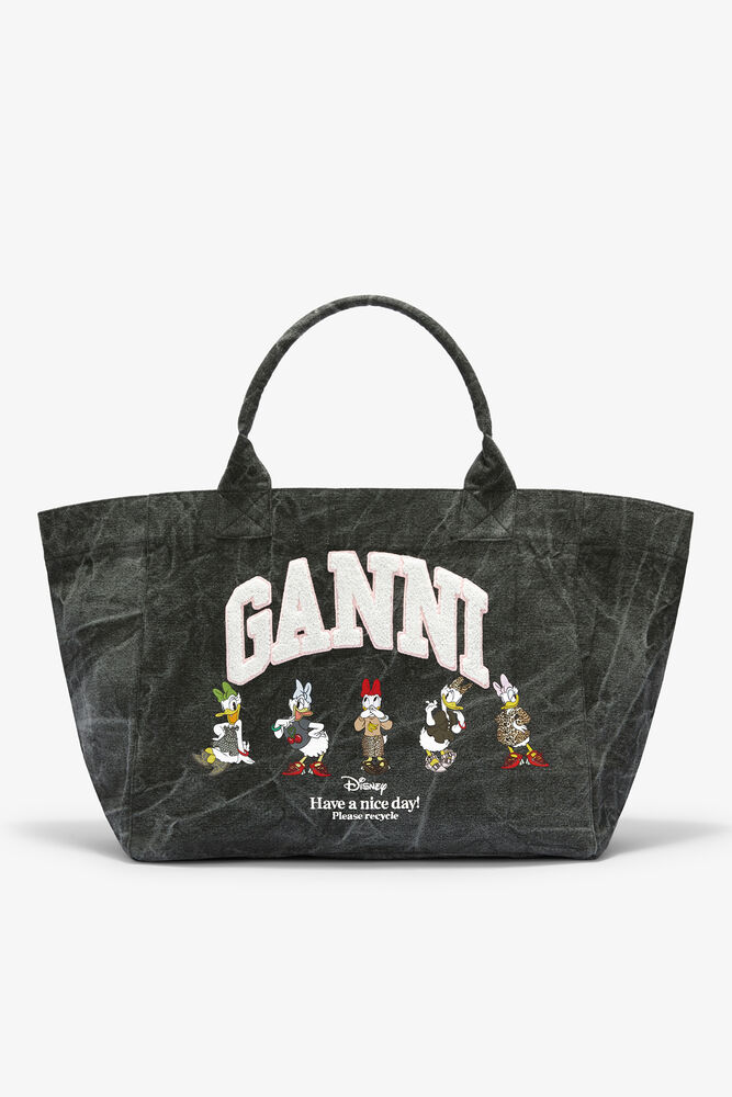Daisy Duck Bleached XXL Tote, Black Oyster