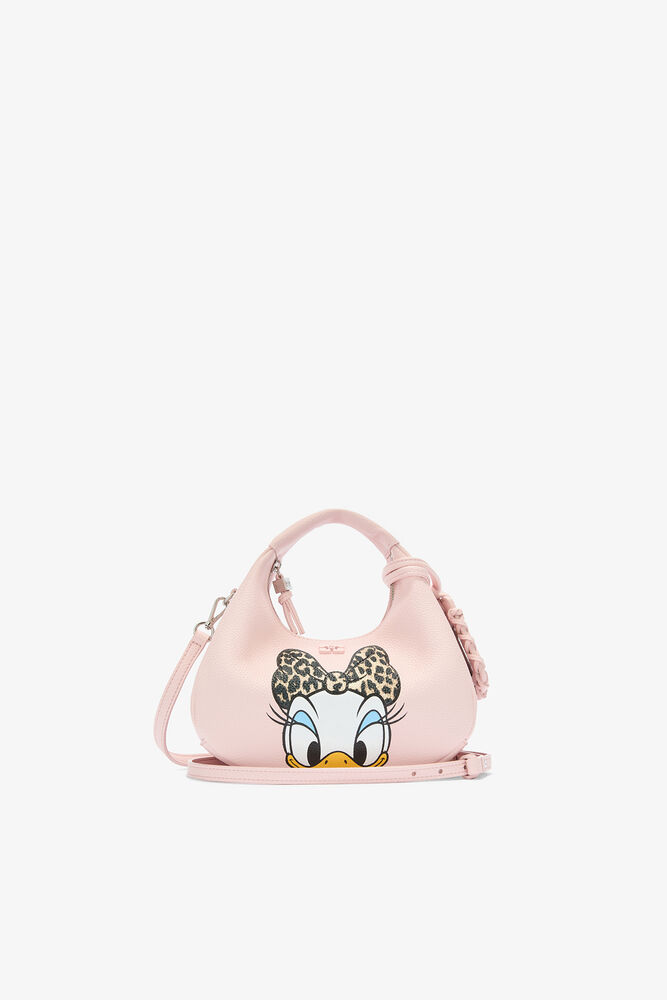 Daisy Duck Mini Hobo Bag in Pink, Chalk Pink