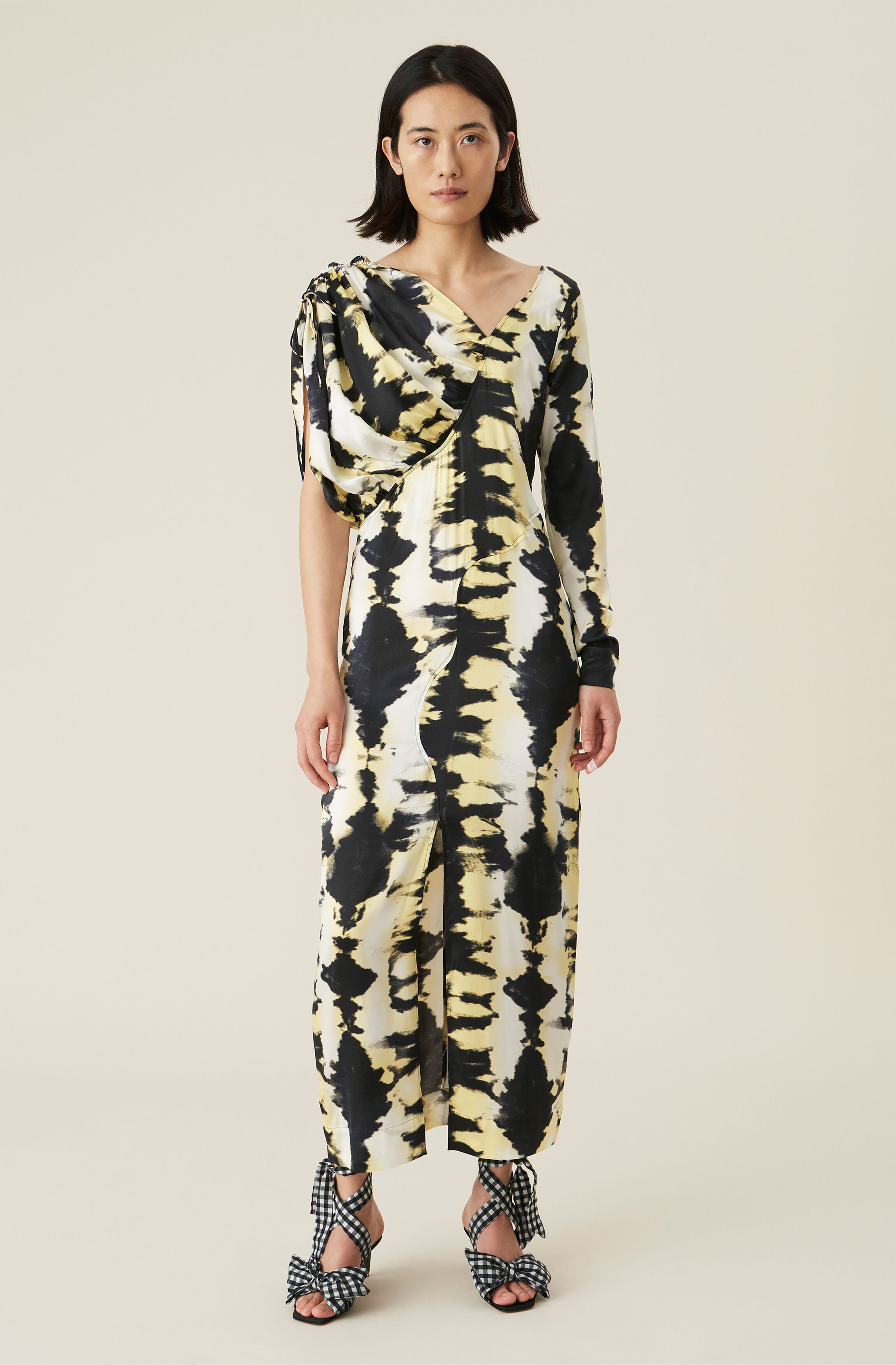 Ganni black dress clearance