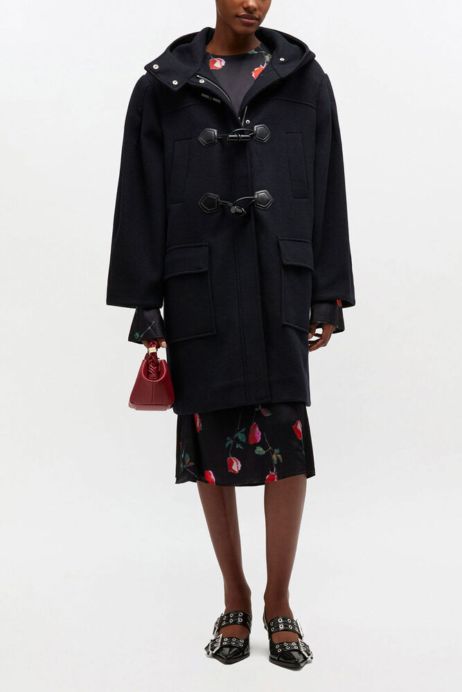 Wool Duffle Coat, Sky Captain