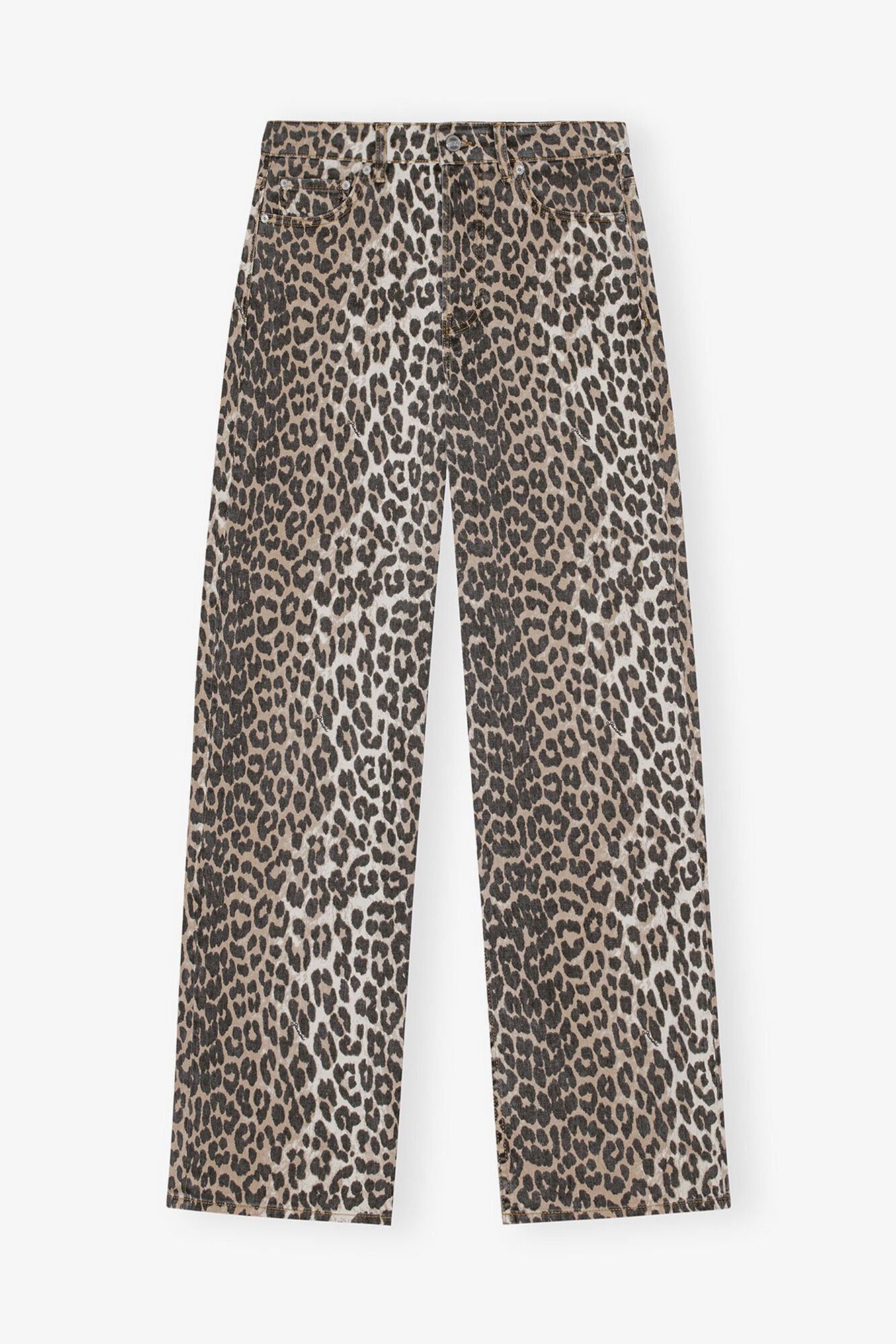 Izey Jeans in Leopard Print | GANNI NL