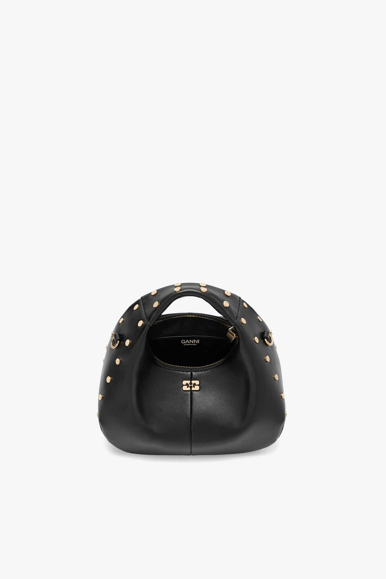 Black Mini Hobo バッグ ブラック スタッズ | GANNI (Global)