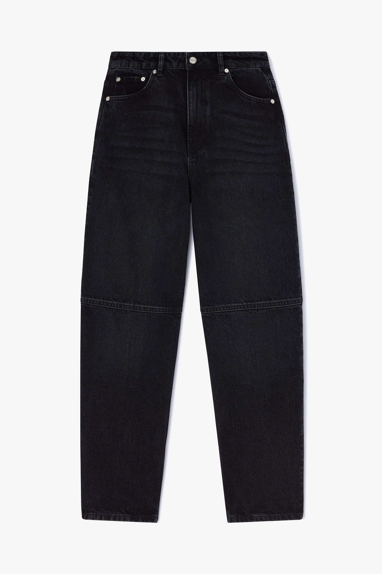 Svarte Stary-jeans, Organic Cotton, in colour Black Washed - 1 - GANNI