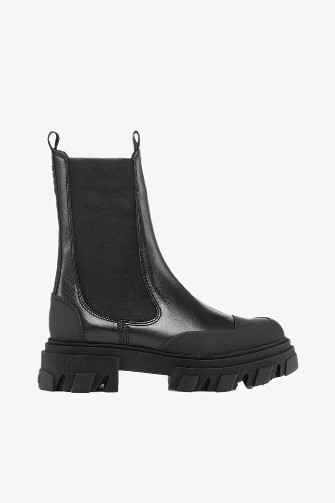 Mid Chelsea Boots, Black