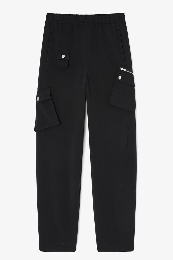 Black Twill Suiting Pants, Jet Black