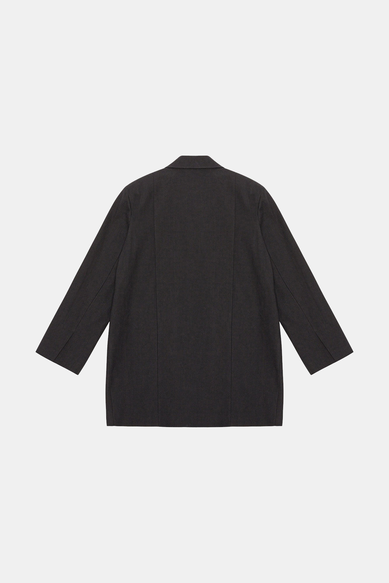 Cotton Suiting Oversized Blazer, Cotton, in colour Black - 2 - GANNI
