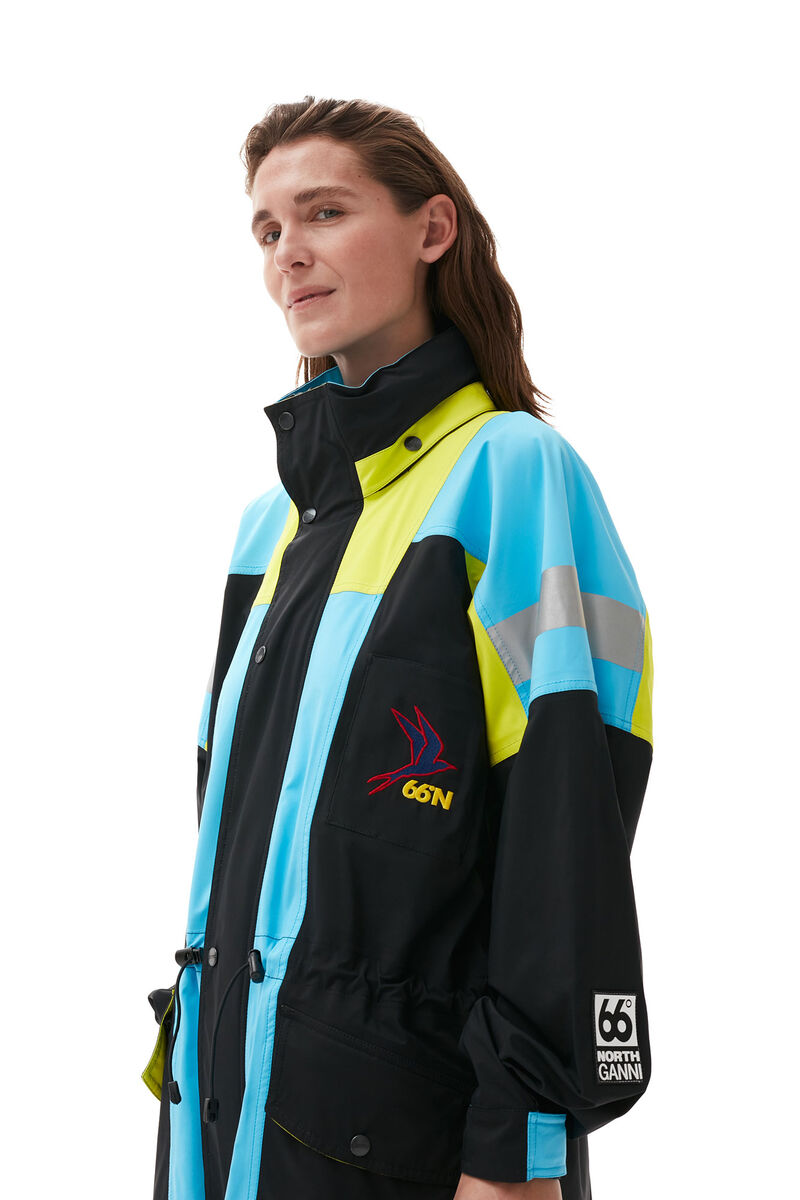 Kria Neoshell Jacket, Polyamide, in colour Black - 4 - GANNI