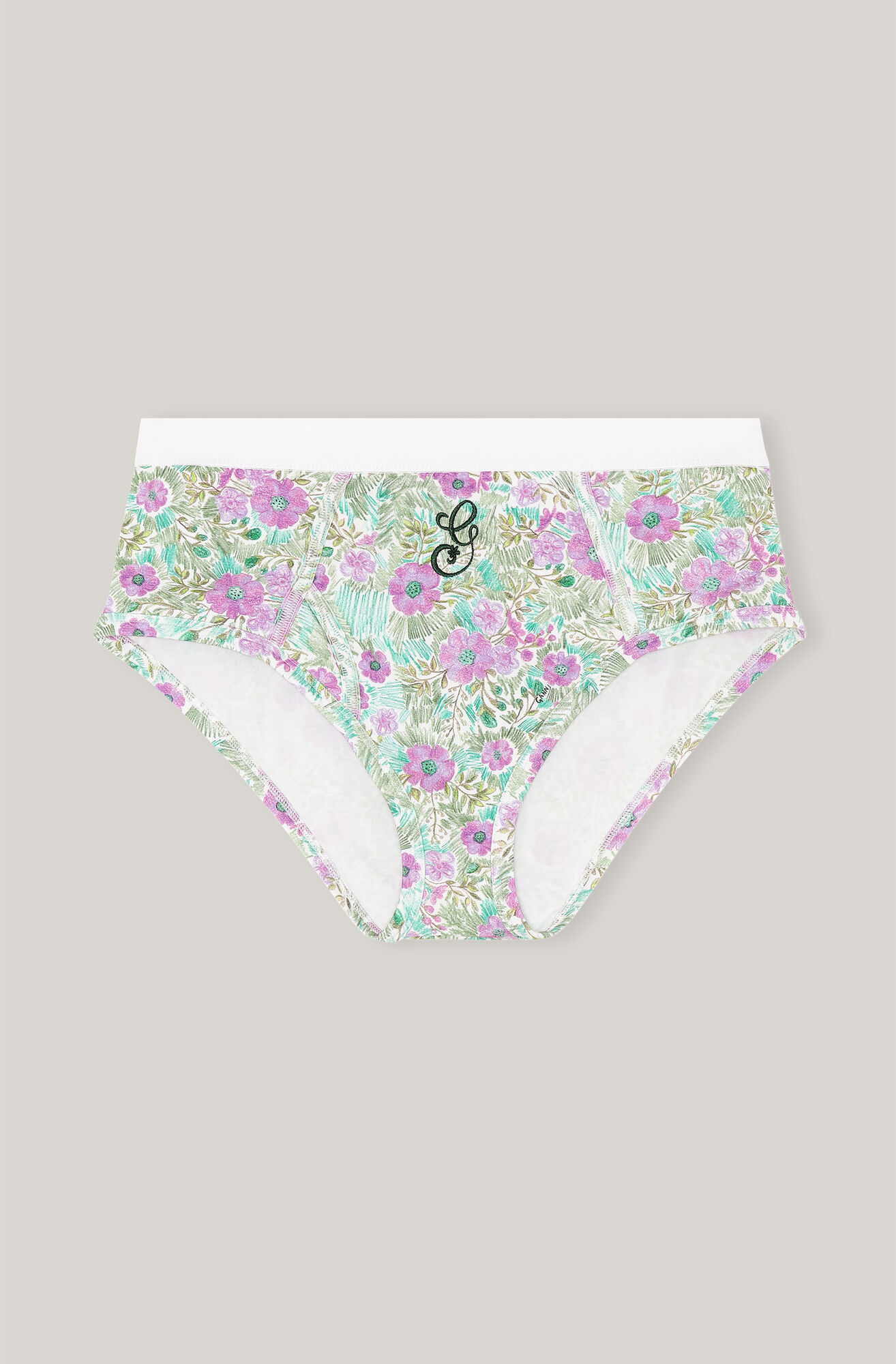 GANNI G Embroidered Underwear, in colour Aquarel Flower - 1 - GANNI