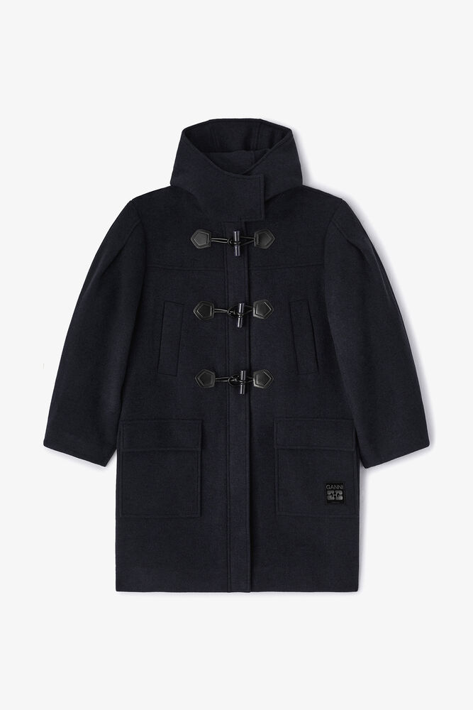 Wool Duffle Coat, Sky Captain