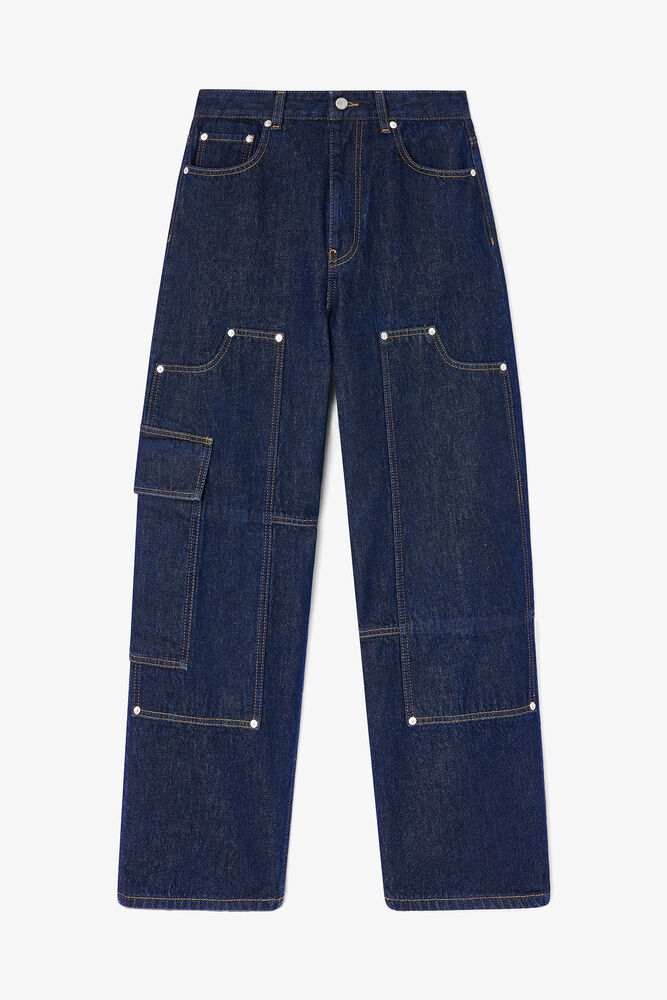 Audri Jeans in Dark Rinse Denim, Rinse
