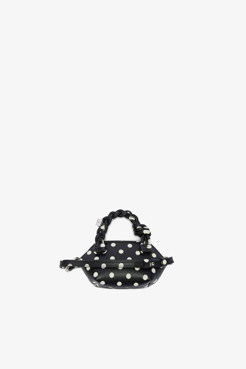 Sac &agrave; pois Nano Bou, Recycled Leather, in colour Black - 2 - GANNI