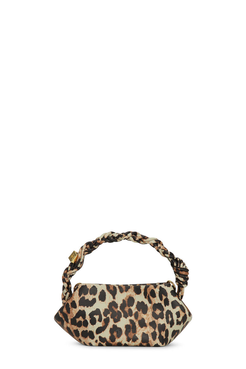 Leopard Mini GANNI Bou Bag, Polyester, in colour Leopard - 2 - GANNI