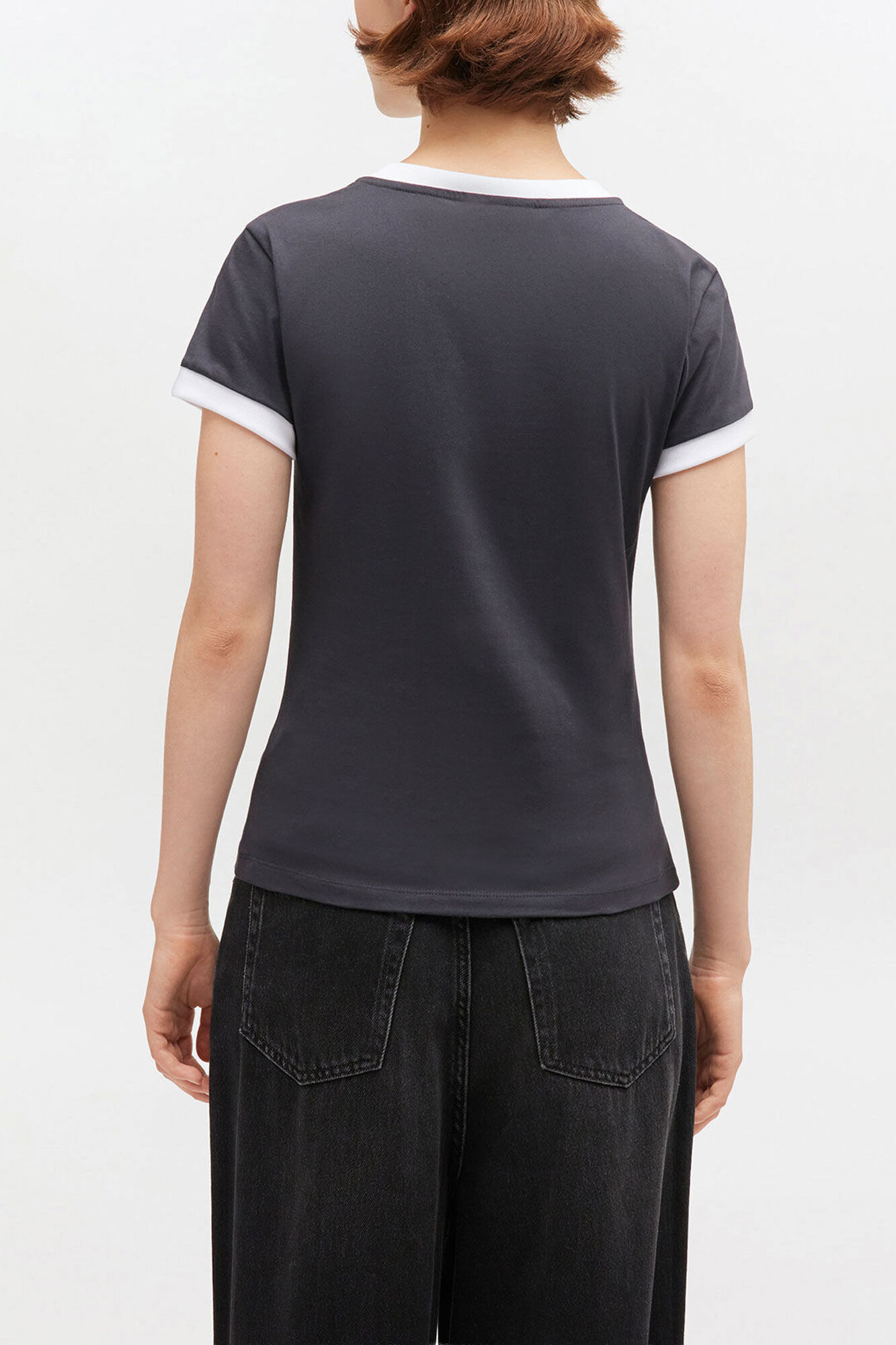 Ganni トップス Black Cropped Teddy T-shirt | GANNI US