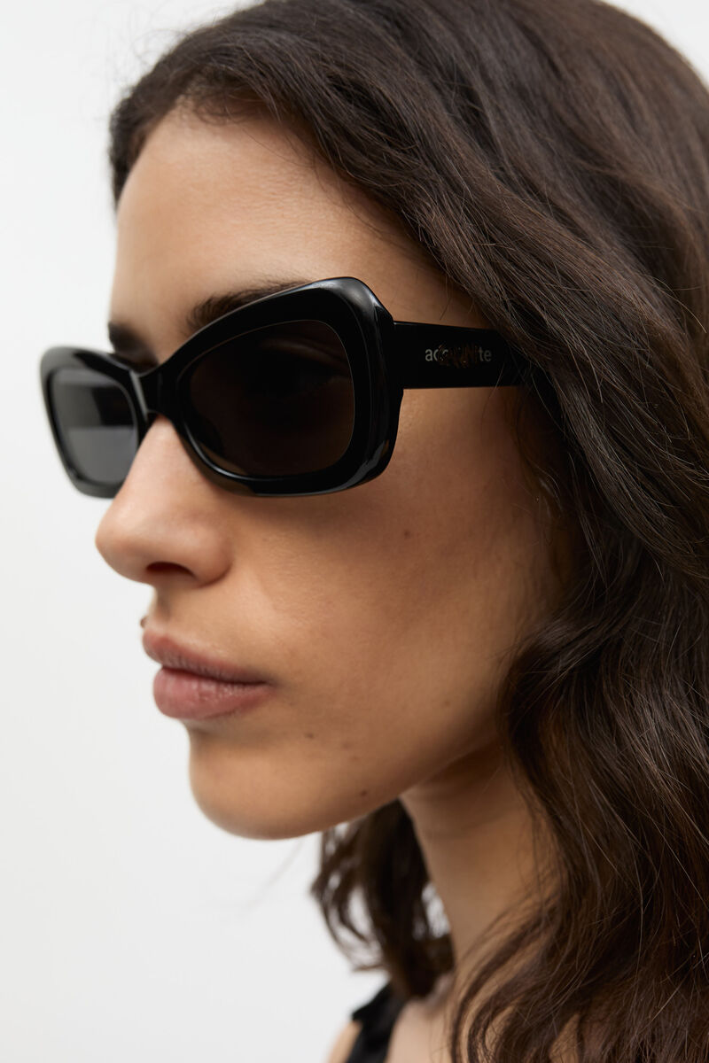 GANNI x Ace & Tate Brooke Sunglasses, Acetate, in colour Black - 2 - GANNI