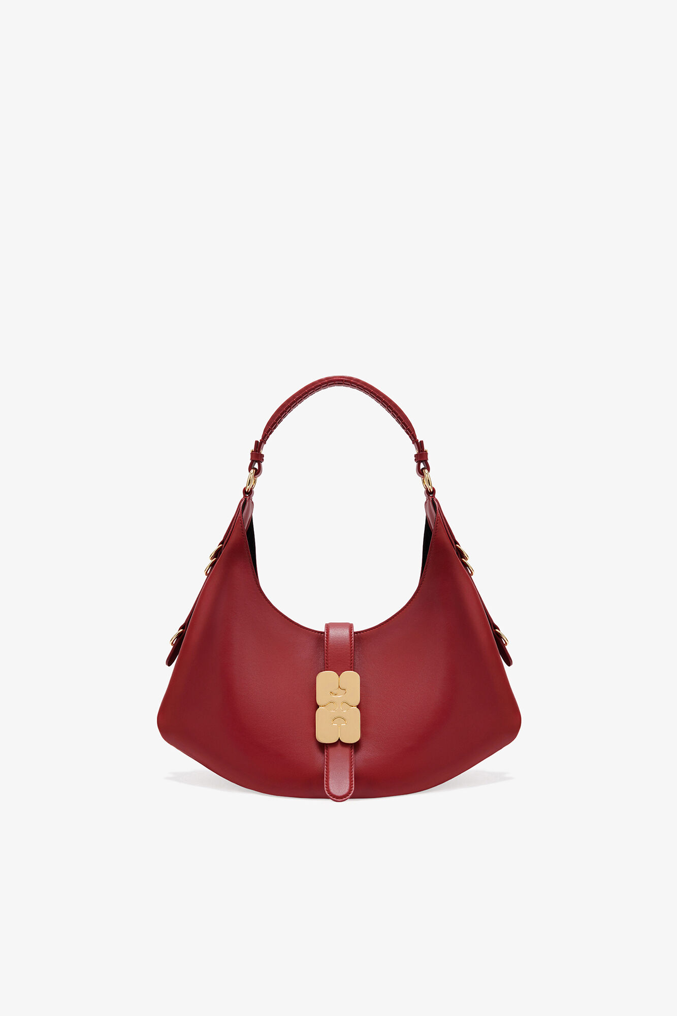 Red Dahlia Red Small Kat Bag | GANNI US