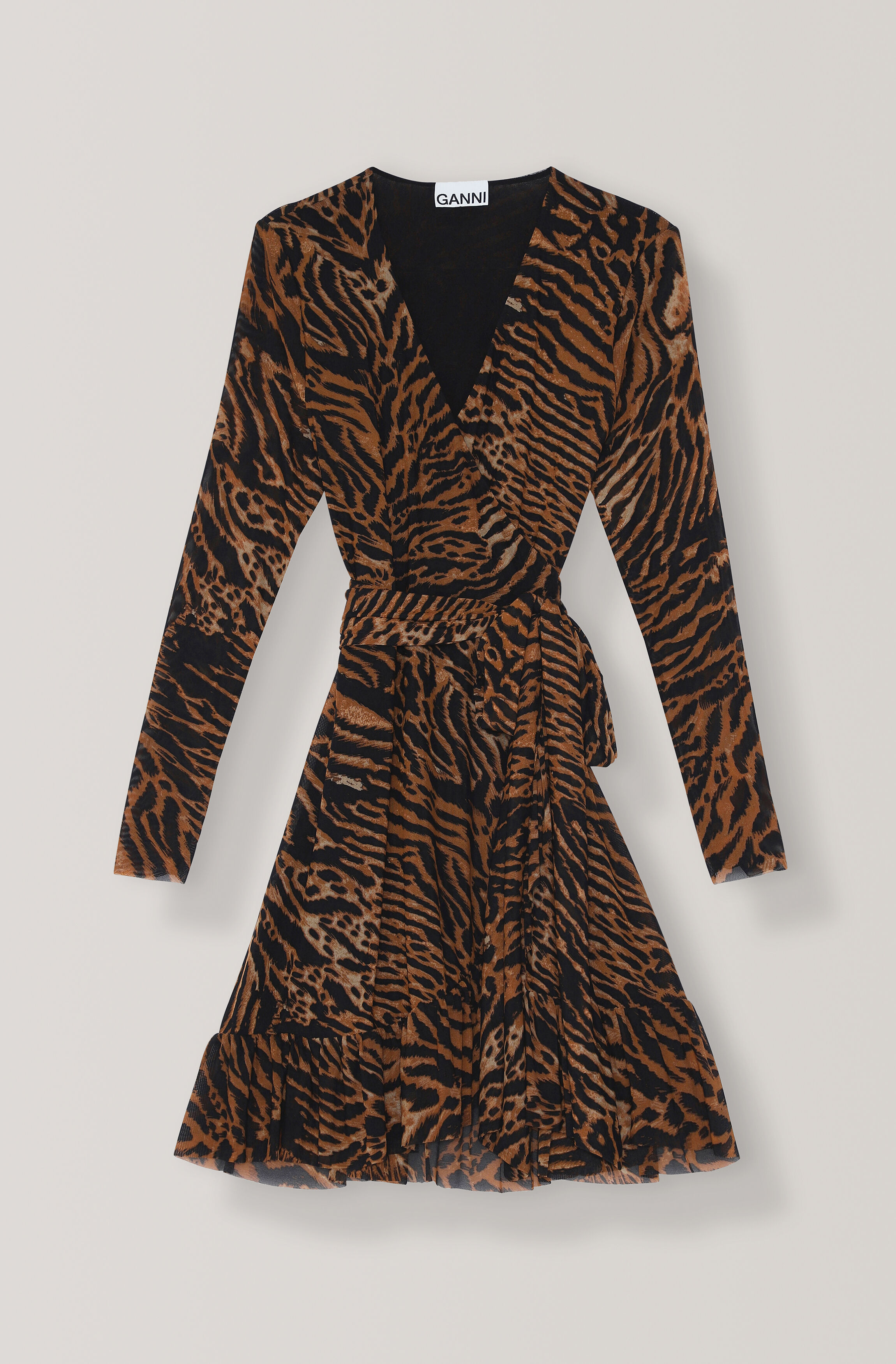 ganni dress wrap