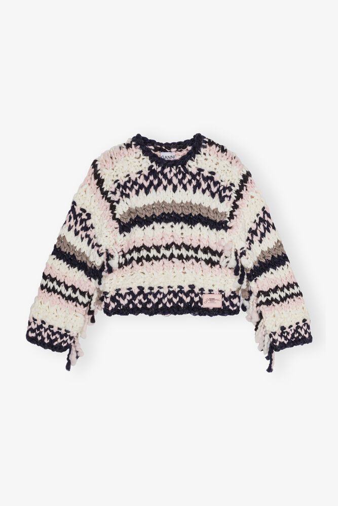 Multicolor Hand-Knit Sweater, Multicolour
