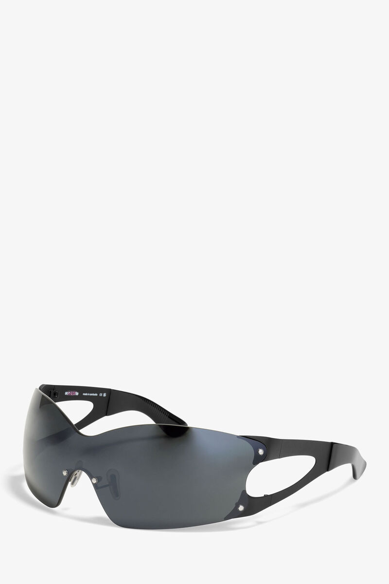 GANNI x Ace & Tate Black Noel Sunglasses, Iron, in colour Black - 2 - GANNI