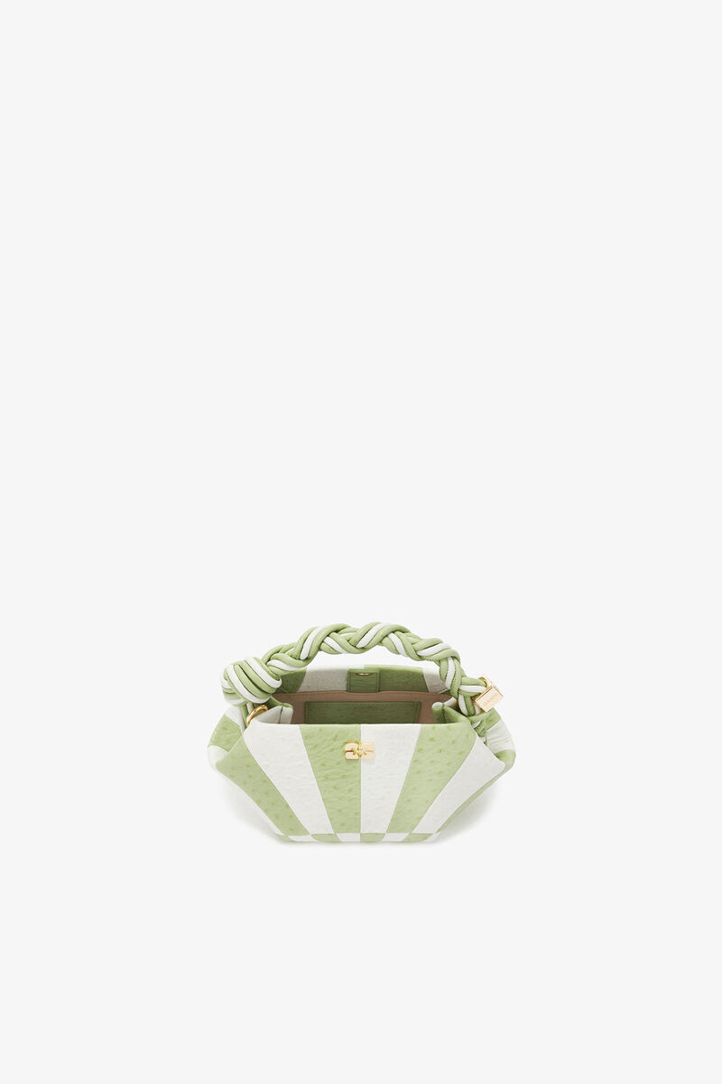 Mini Bou Bag in Green Circus, Recycled Polyester, in colour Lily Green - 3 - GANNI