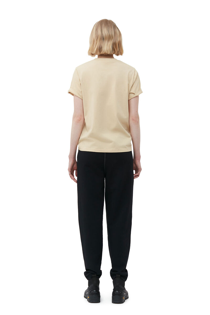 Relaxed GANNI T-shirt , Cotton, in colour Pale Khaki - 2 - GANNI