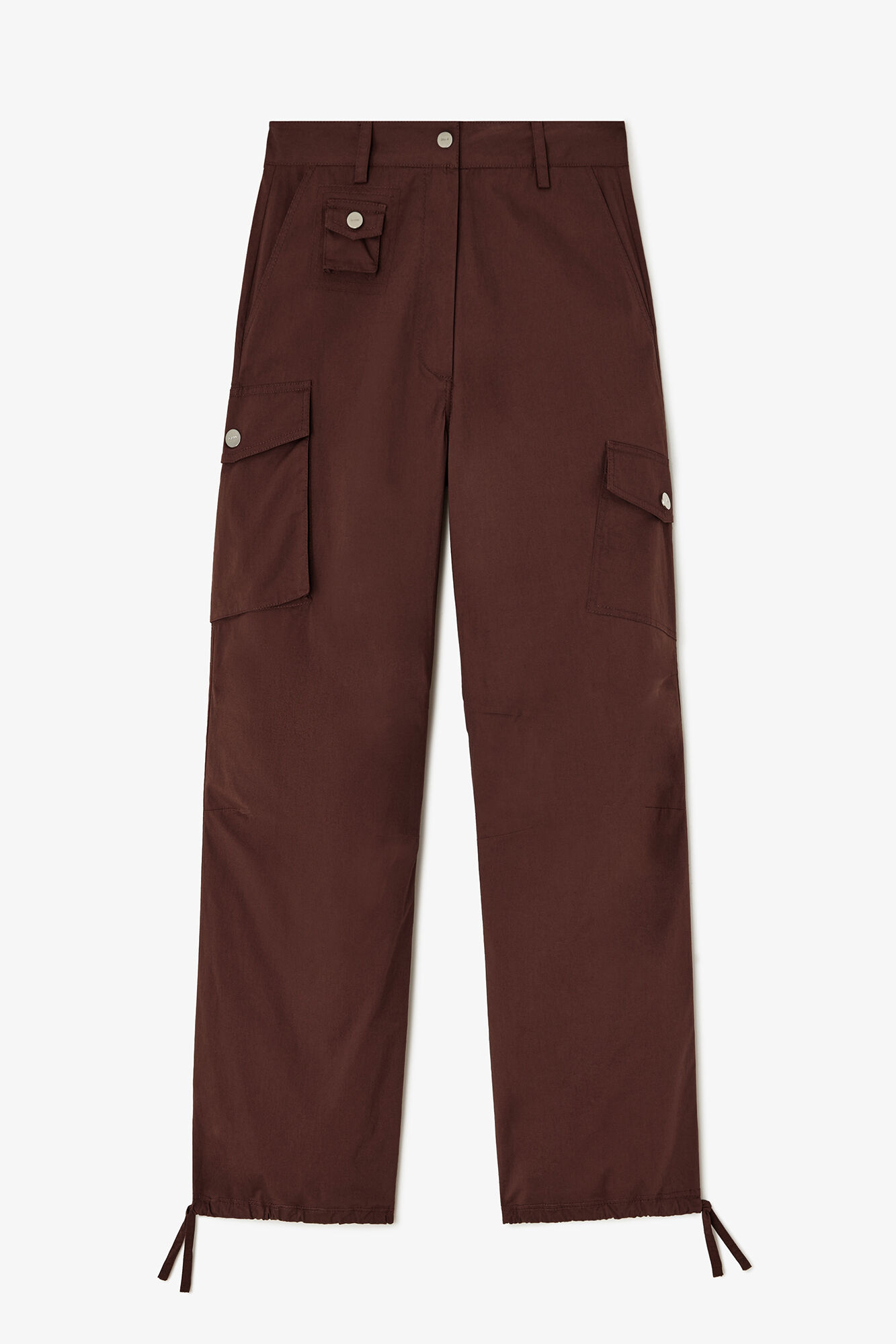 Cargo Pants in Brown Cotton | GANNI US