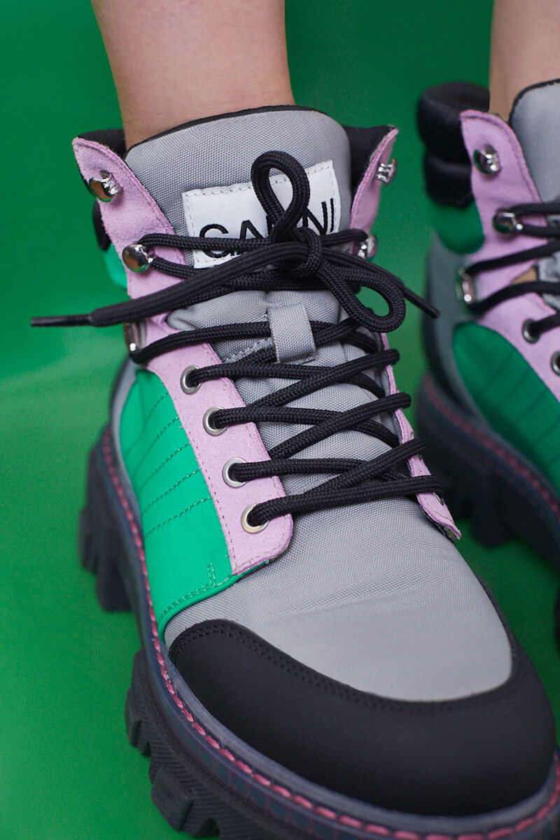 ganni walking boots