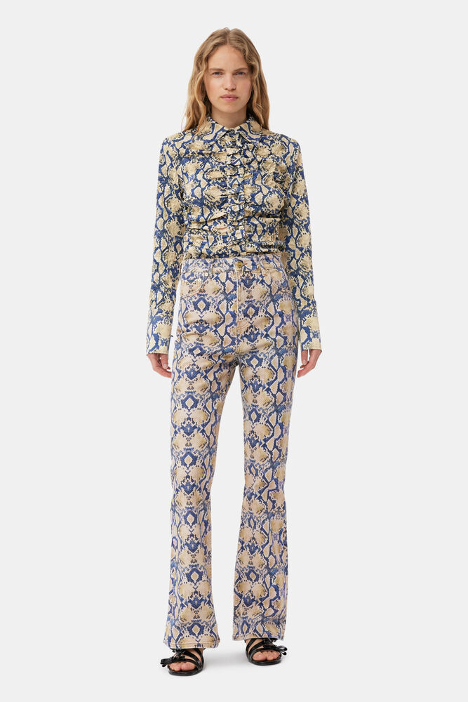 Snake Printed Iry Jeans