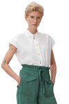 Sleeveless Shirt in 100% organic cotton, Cotton, in colour Bright White - 1 - GANNI