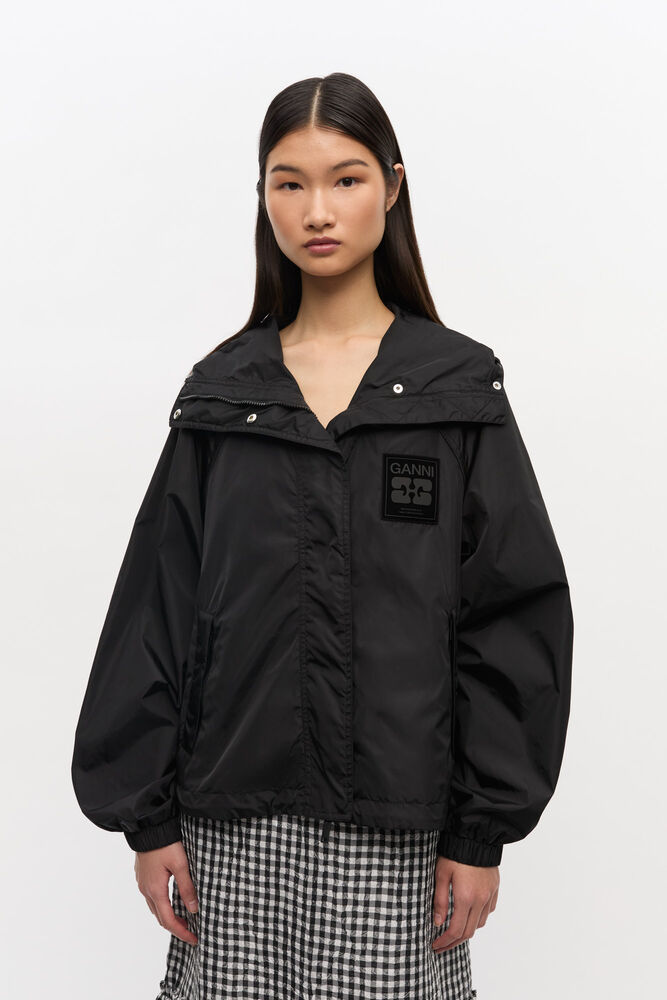 Black Nylon Jacket, Black