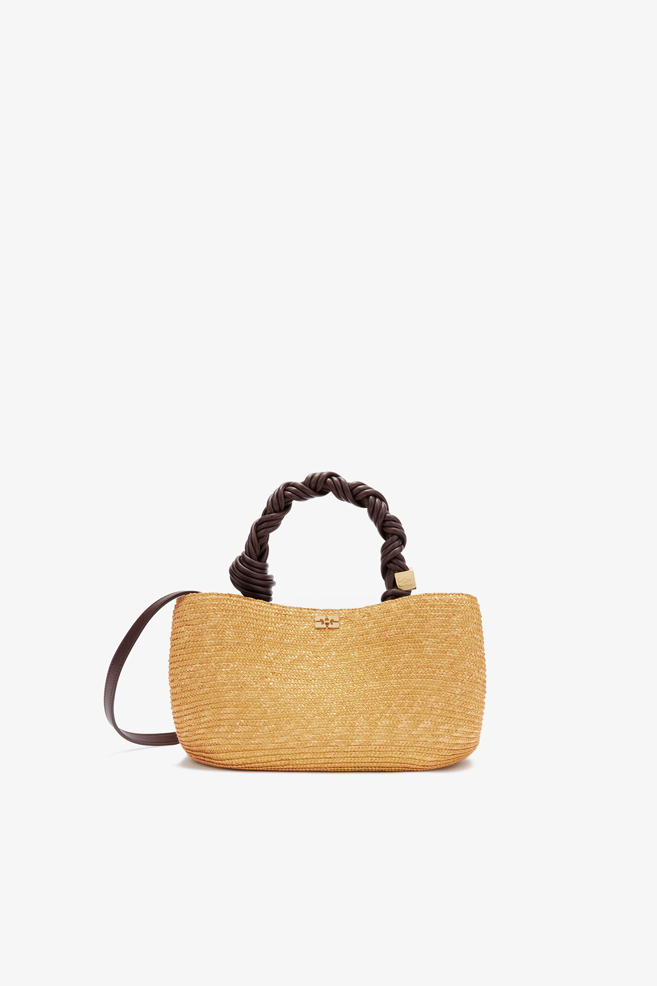 GANNI Small Bou Bag – Hexagonal Hand-Braided Icon | GANNI