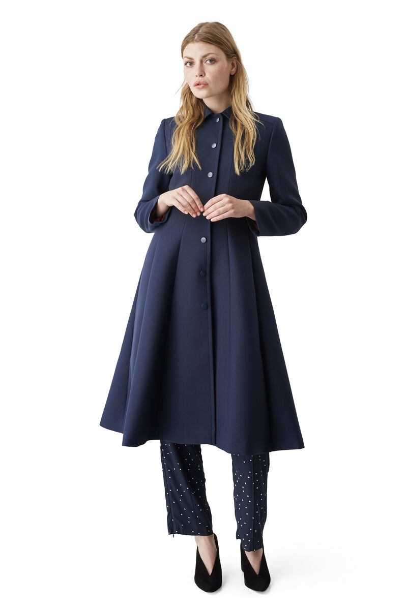 Lawrence Coat, in colour Total Eclipse - 1 - GANNI