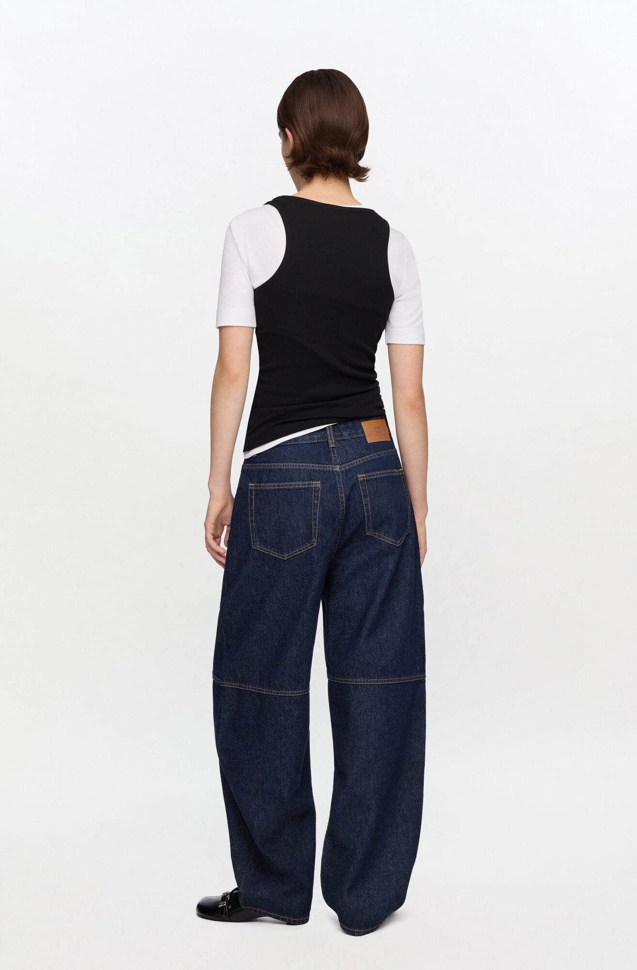 Jeans fonc&eacute;s d&eacute;lav&eacute;s Stary, Organic Cotton, in colour Rinse - 2 - GANNI