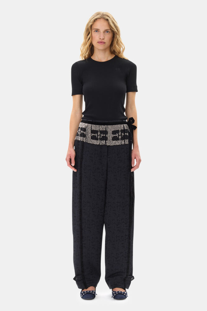 Hand Beaded Wrap Belt, Sky Captain