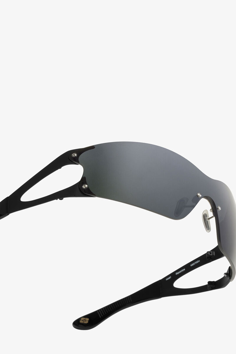 GANNI x Ace & Tate Black Noel Sunglasses, Iron, in colour Black - 5 - GANNI