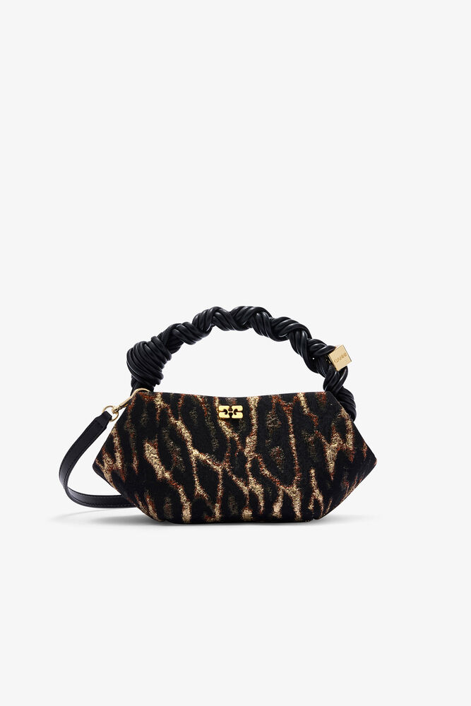 Metallic Cloque Mini Bou Bag, Antique Bronze