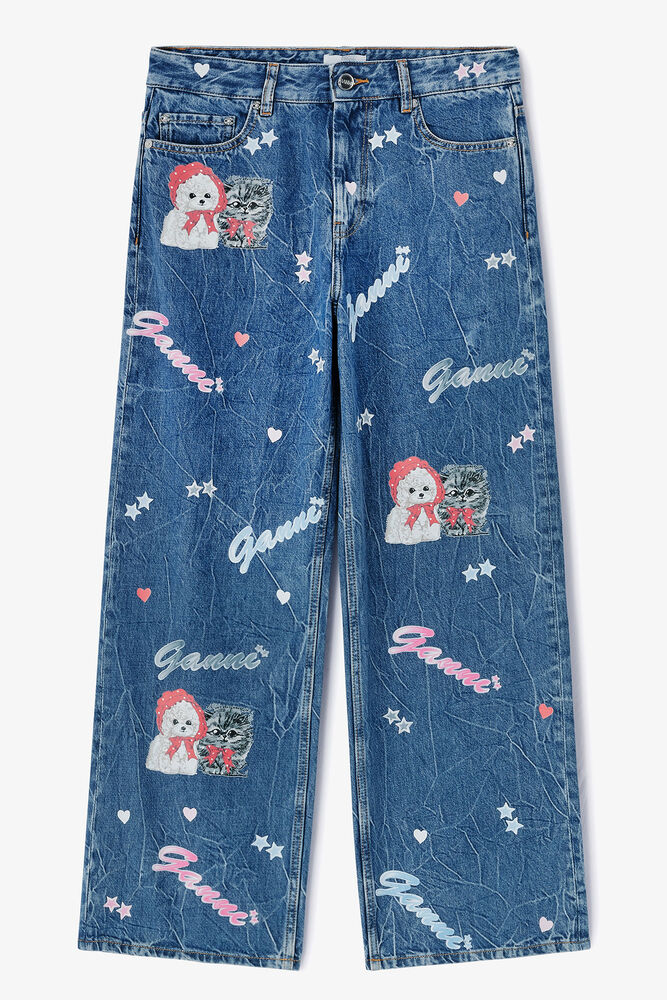 Starry Animal Izey Jeans, Mid Blue Stone