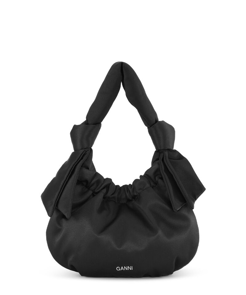 Petit sac hobo Occasion, Polyester, in colour Black - 1 - GANNI